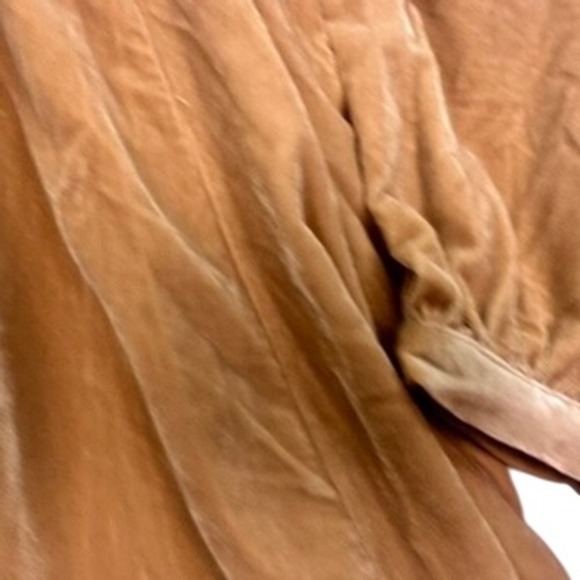 Free People Estella Long Sleeve Velvet Mini Dress Rose Pearl XS NWT - Picture 15 of 16